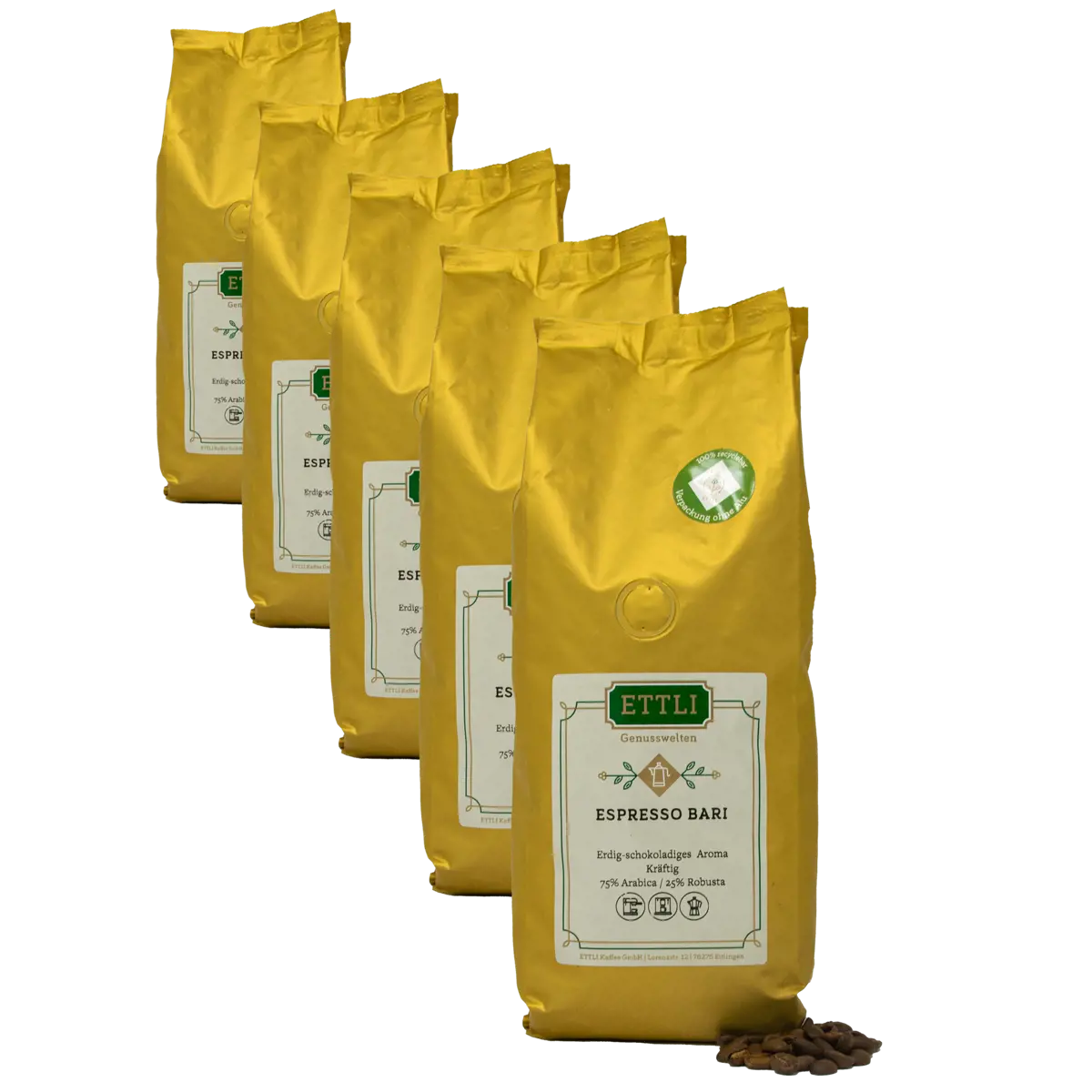 Ettli Kaffee Café En Grain - Espresso Bari - 250G by ETTLI Kaffee