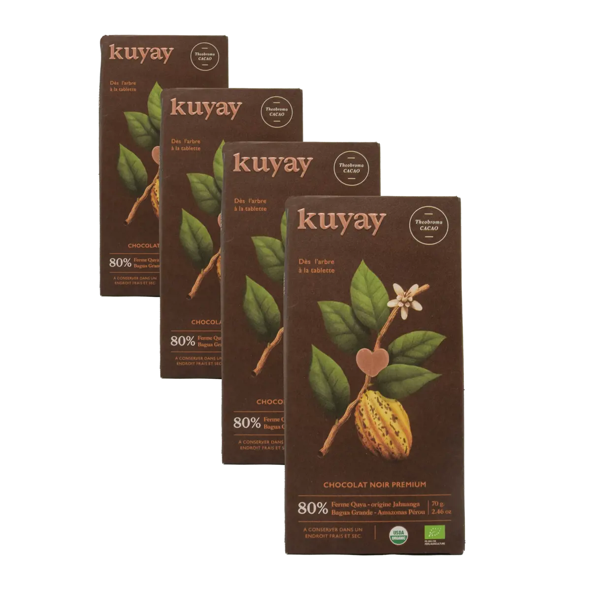 Cioccolato fondente 80%, 70g by Nature & Trésor Inca