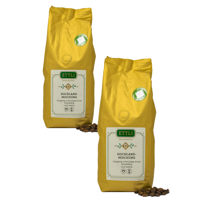 ETTLI Kaffee Café En Grains - Mélange Des Hauts Plateaux - 1Kg by ETTLI Kaffee