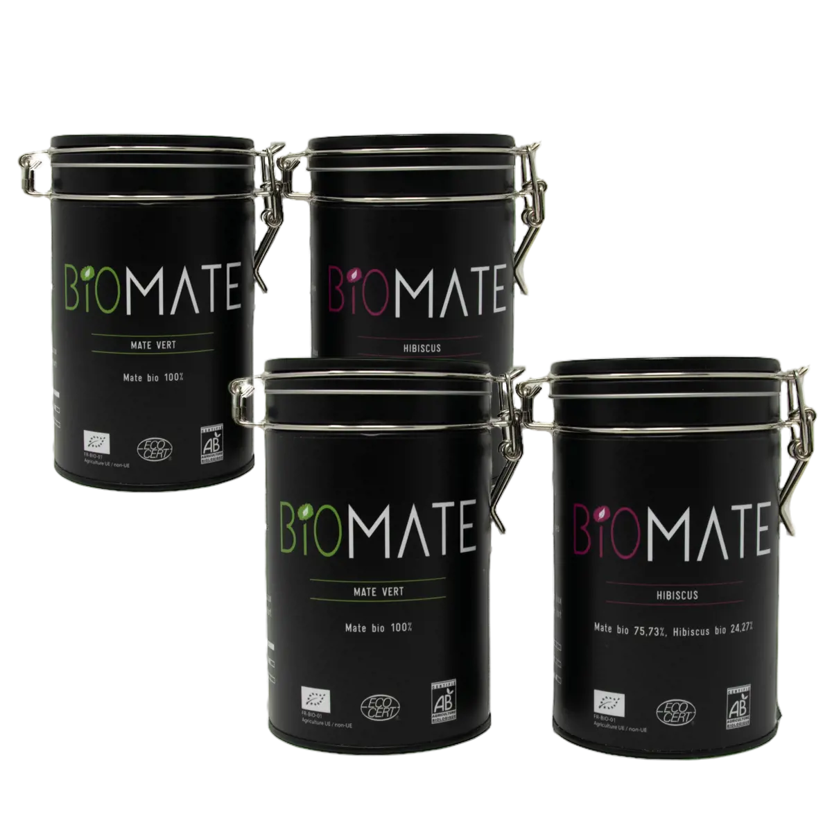 Endeckerpaar: Grüner Mate & Hibiskus by Biomaté