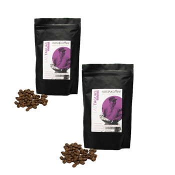 Cafe En Grain Roestkaffee Las Taguas Single Origin 1 Kg - Pack 2 × Grains Pochette 1 kg