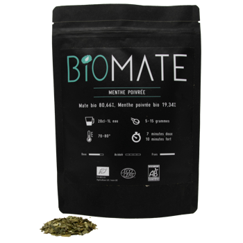 Biomaté Menthe Poivree- 100 G - Pochette 100 g