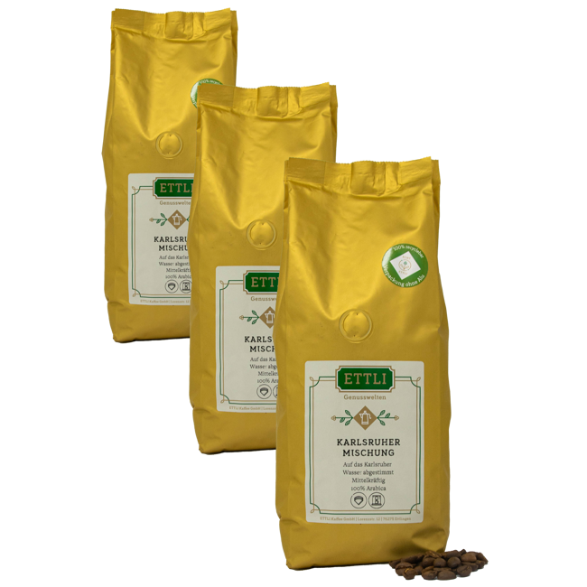 ETTLI Kaffee Café En Grains - Mélange De Karlsruhe - 500G by ETTLI Kaffee
