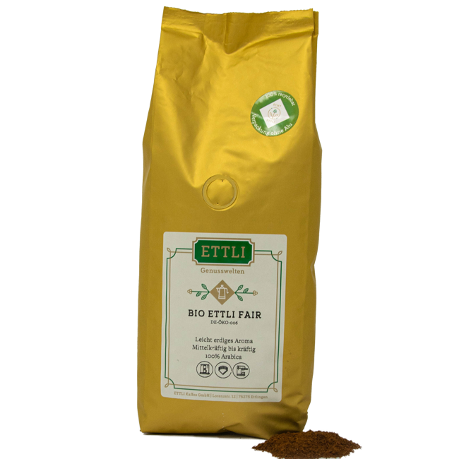 Gemahlener Kaffee - Bio ETTLI Fair - 1kg by ETTLI Kaffee
