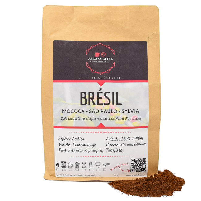 Arlo's Coffee - Bresil Moulu Piston French Press- 1 Kg by ARLO'S COFFEE