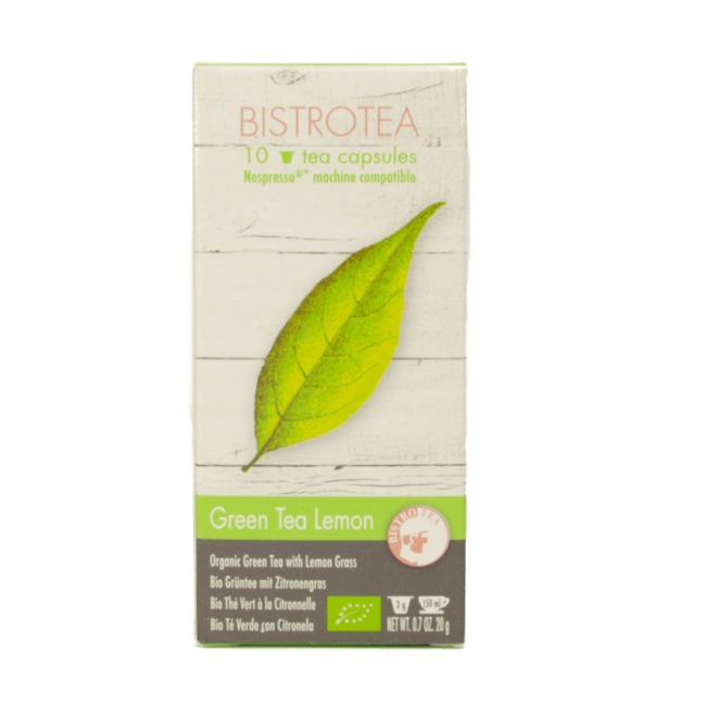 Troisième image du produit Bistrotea Vert Citronnelle Dosettes Recyclables 10 capsules by Bistrotea