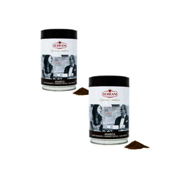 Caffè macinato - Arabica - 250g - Pack 2 × Macinatura Filtro Scatola di metallo 250 g