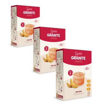 Granita - Melone - Pack 3 × Scatola di cartone 160 g