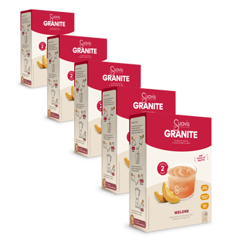 Suavis Granita Melon Vrac En Boite Carton 160 G - Pack 5 × Boîte en carton 160 g