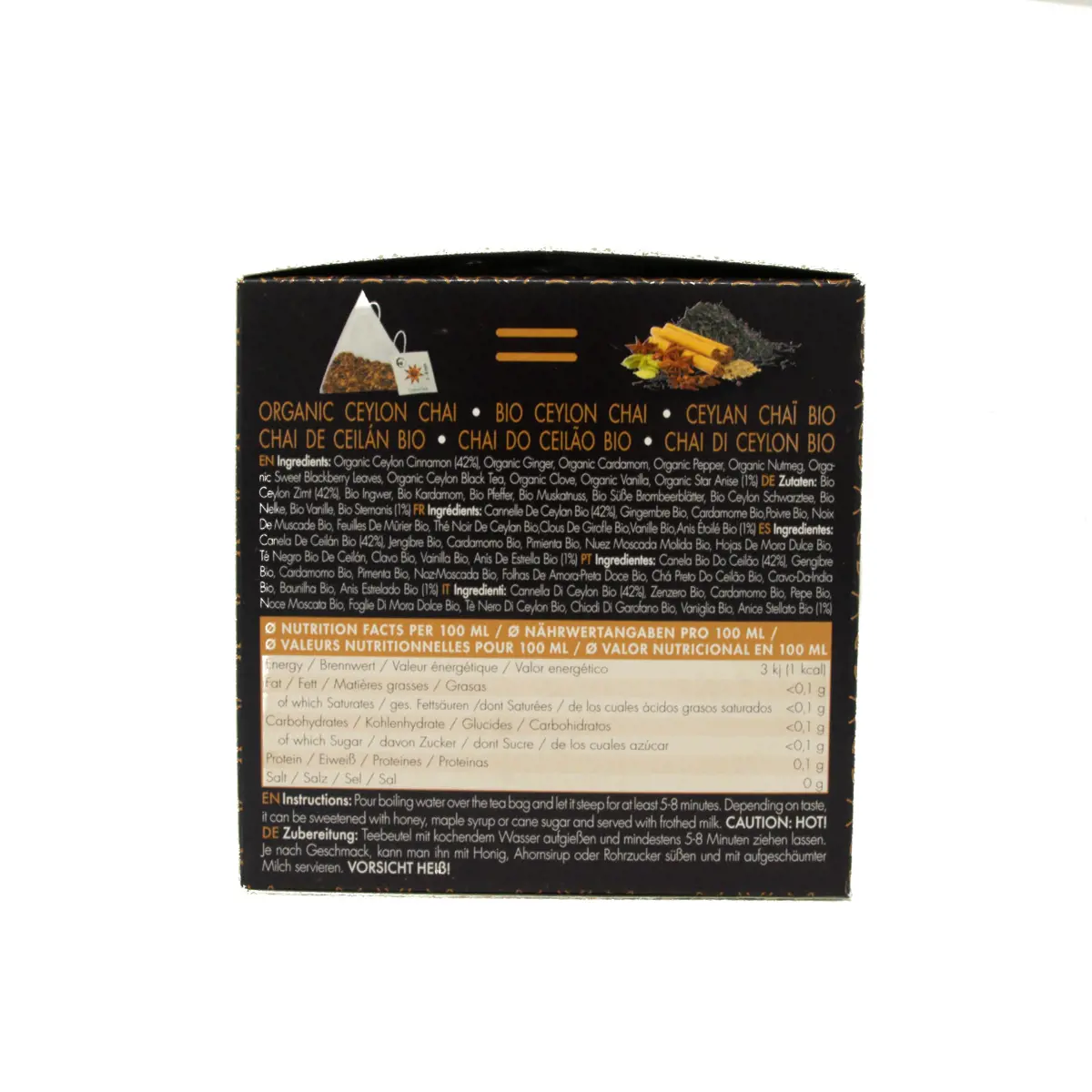 Troisième image du produit Bistrotea Ceylan Chai 50 Infusettes by Bistrotea