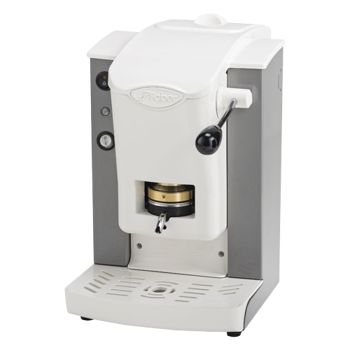 FABER Kaffeepadmaschine - Slot Plast White Grau 1,3 l - Pack 2 × ESE (44mm) kompatibel