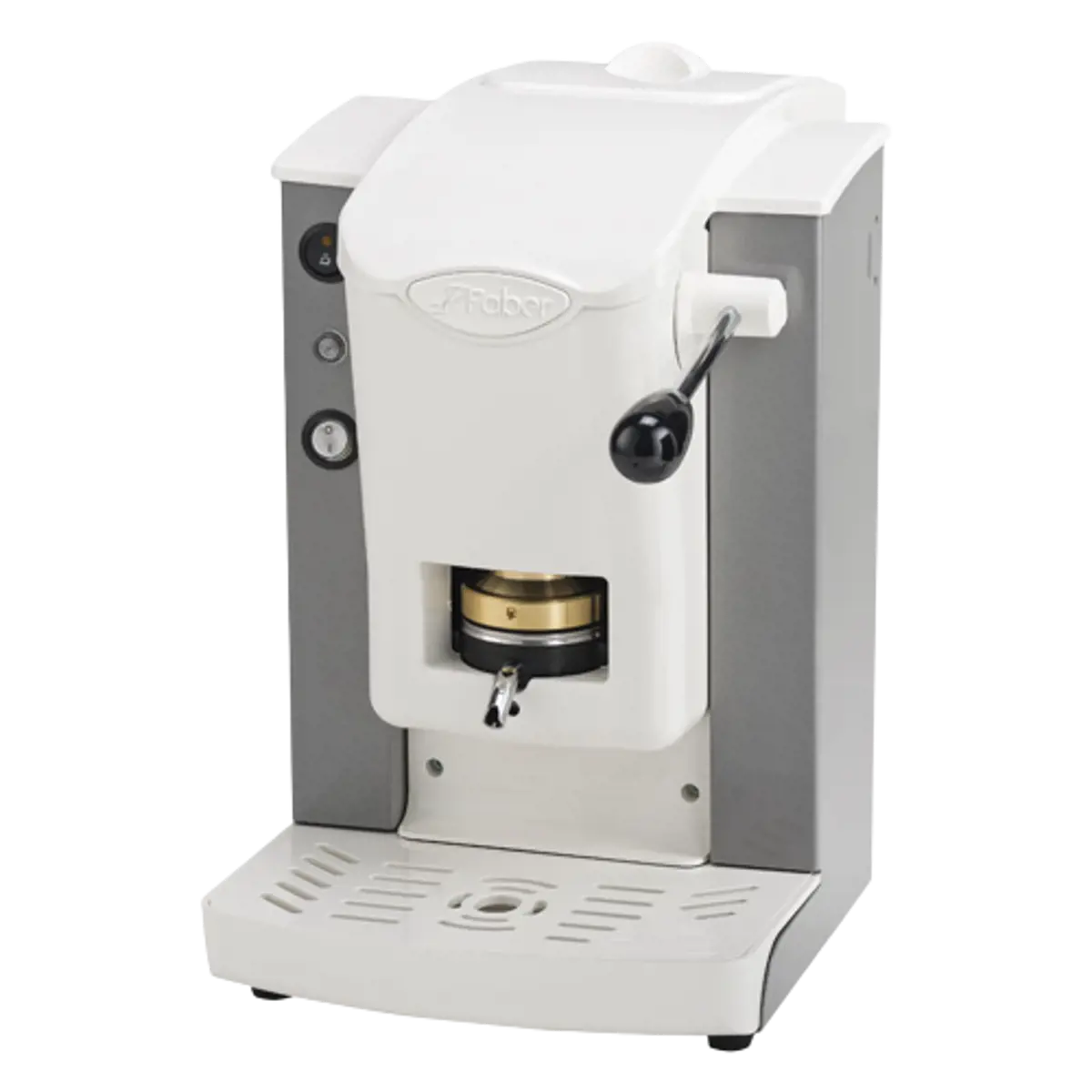 Faber Machine A Cafe A Dosettes Slot Plast Blanc Gris 1 3 L by Faber