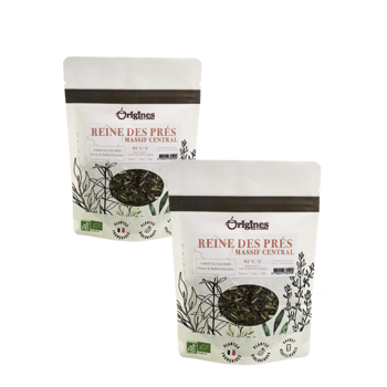 Origines Tea&Coffee Infusion Bio Reine Des Pres Coupee Vrac 500G Fleur De The 500 G - Pack 2 × Pochette 500 g