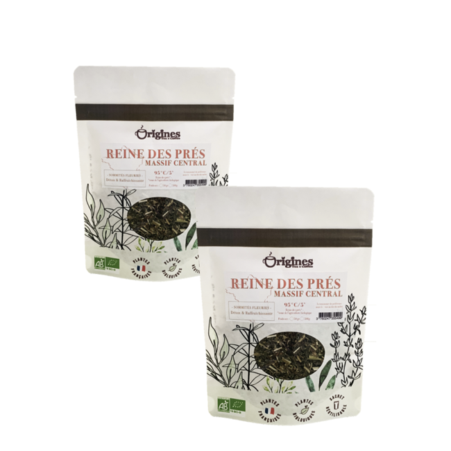 Origines Tea&Coffee Infusion Bio Reine Des Pres Coupee Vrac 500G Fleur De The 500 G by Origines Tea&Coffee