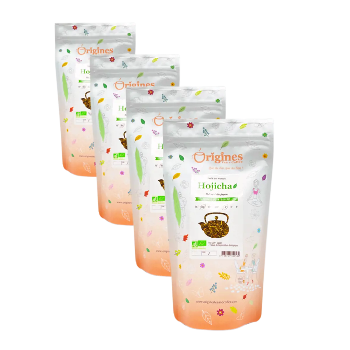 Grüntee Bio im Beutel - Hojicha Japon - 100g by Origines Tea&Coffee