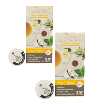 Infusion en capsules - Herbes & Miel - x10 - Pack 2 × 10 Capsules compatible Nespresso®