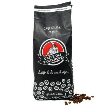 Cafe En Grain Caffè dei Partenopei Melange Noir Arabica 1 Kg - Grains Pochette 1 kg