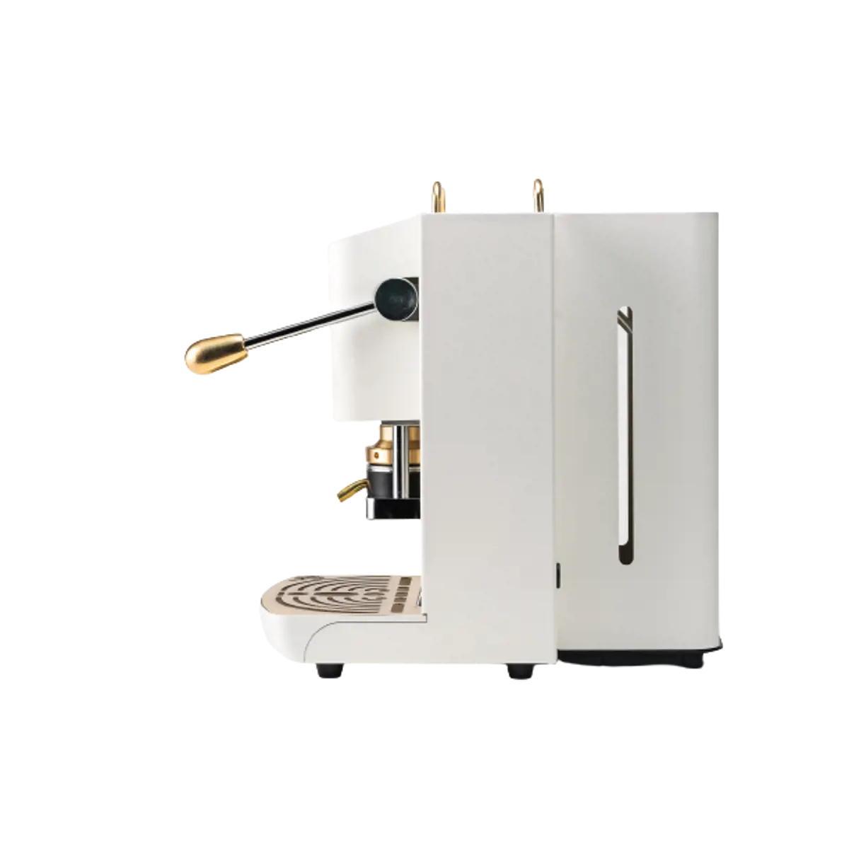 Zweiter Produktbild FABER Kaffeepadmaschine - Pro Deluxe Pure White vermessingt 1,3 l by Faber