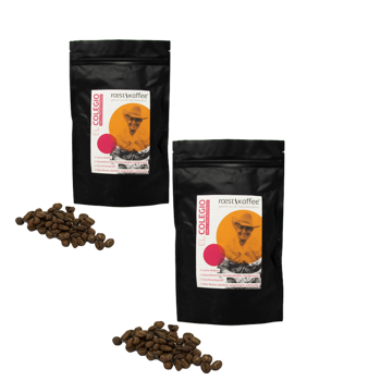 Cafe En Grain Roestkaffee El Colegio Espresso 1 Kg - Pack 2 × Grains Pochette 1 kg