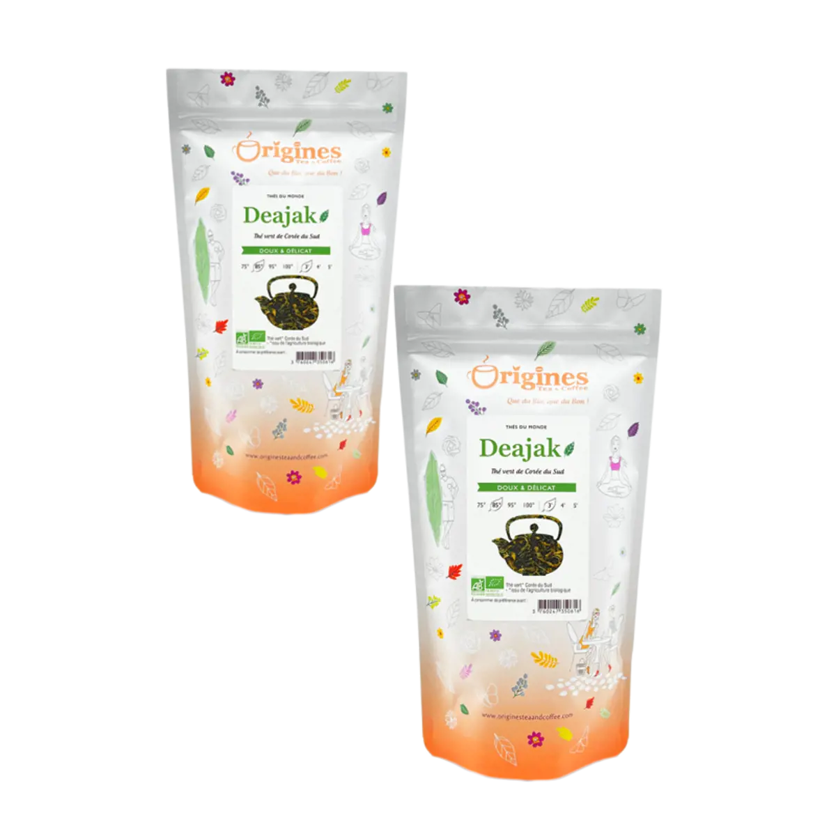 Tè Verde Bio sfuso - Deajak Corée du Sud - 800g by Origines Tea&Coffee