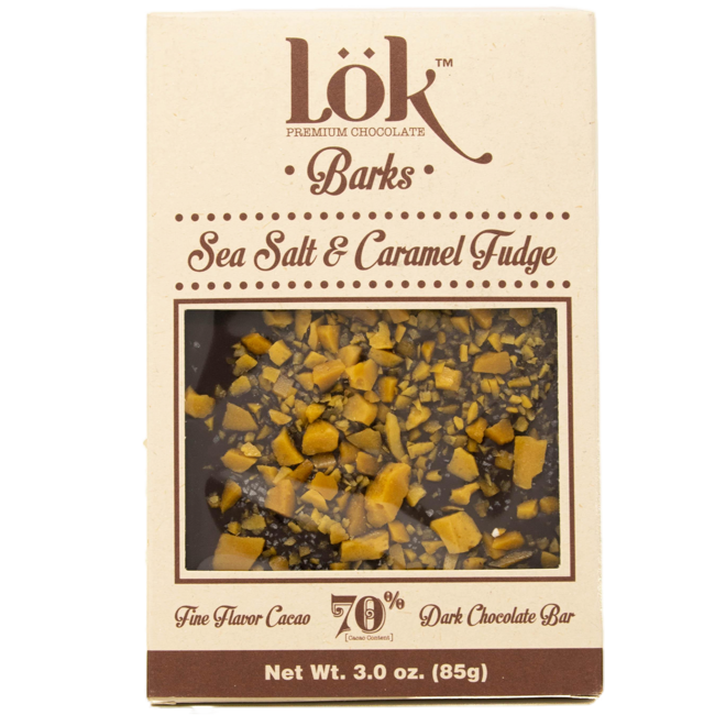 Cioccolato fondente 70 %: caramello e sale marino (x3) by LÖK FOODS