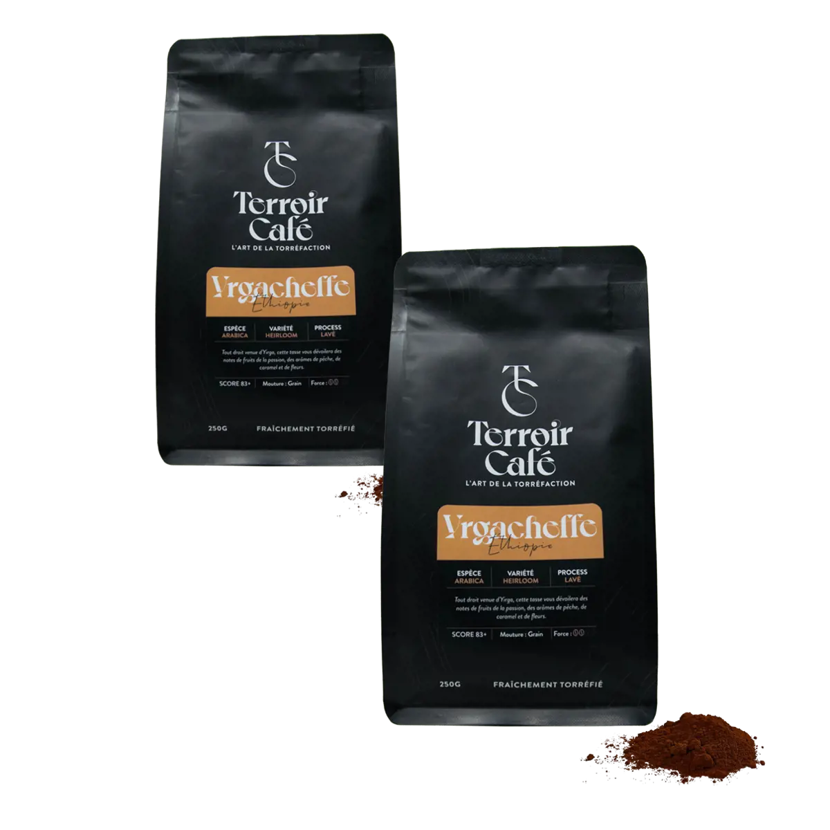Gemahlener Kaffee - Äthiopien, Yirgacheffe - 250g by Terroir Cafe