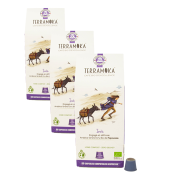 Terramoka Ines Capsules 60 Capsules - Pack 3 × 60 Capsules compatible Nespresso®