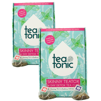 Teatonic Skinny Teatox 14 Jours Infusette 77 G - Pack 2 × Sachets de thé 77 g