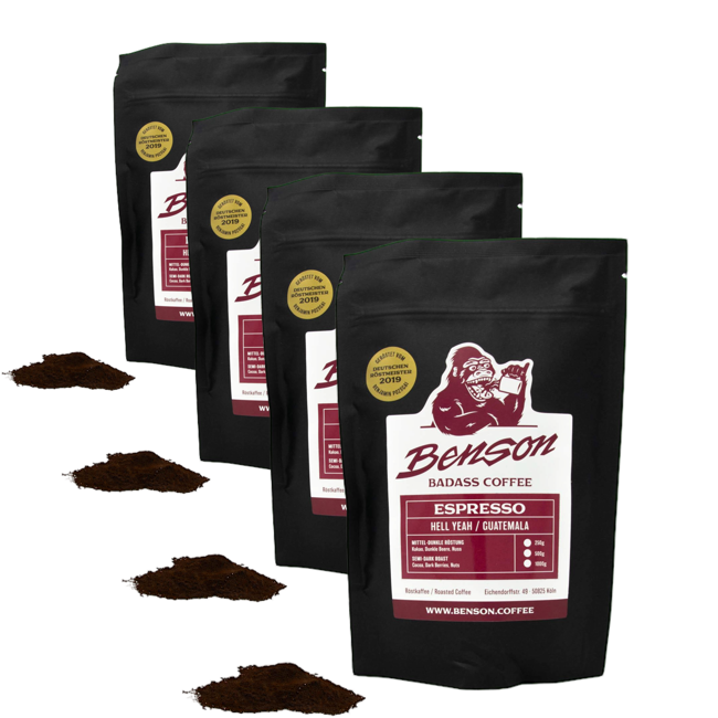 Benson Cafe Moulu Hell Yeah Espresso 250G Moulu Moka - 250 G by Benson