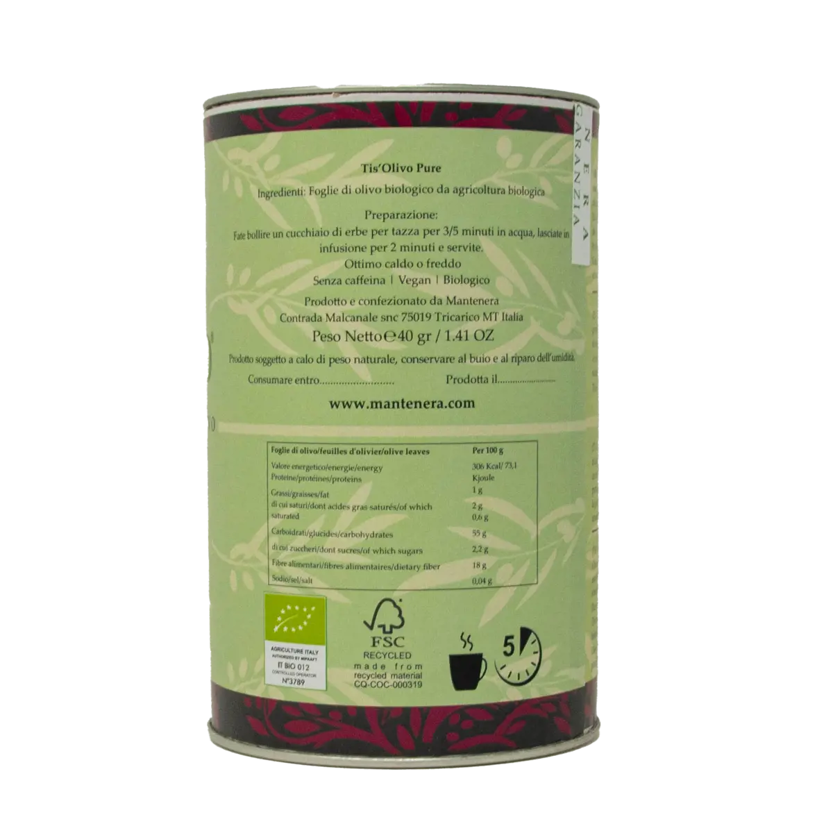 Secondo immagine del prodotto Tis'Olivo Pure Barattolo by Azienda Agricola Mantenera