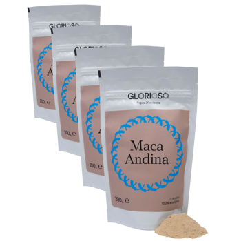 Glorioso Super Nutrients Maca Andine - 200 G - Pack 4 × Pochette 200 g