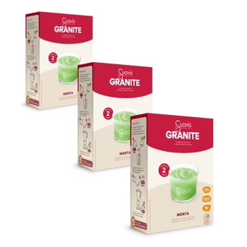 Granita - Menta - Pack 3 × Scatola di cartone 160 g