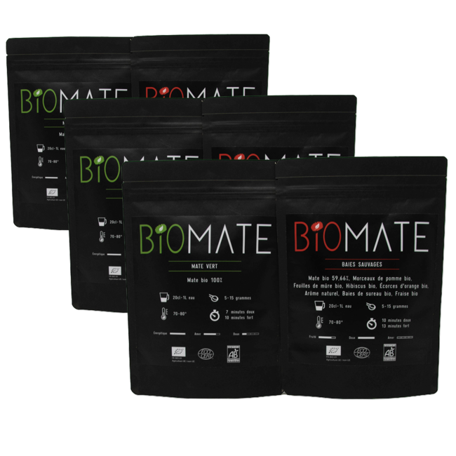 Entdeckerpaar: Grüner Mate - Wild Berry by Biomaté