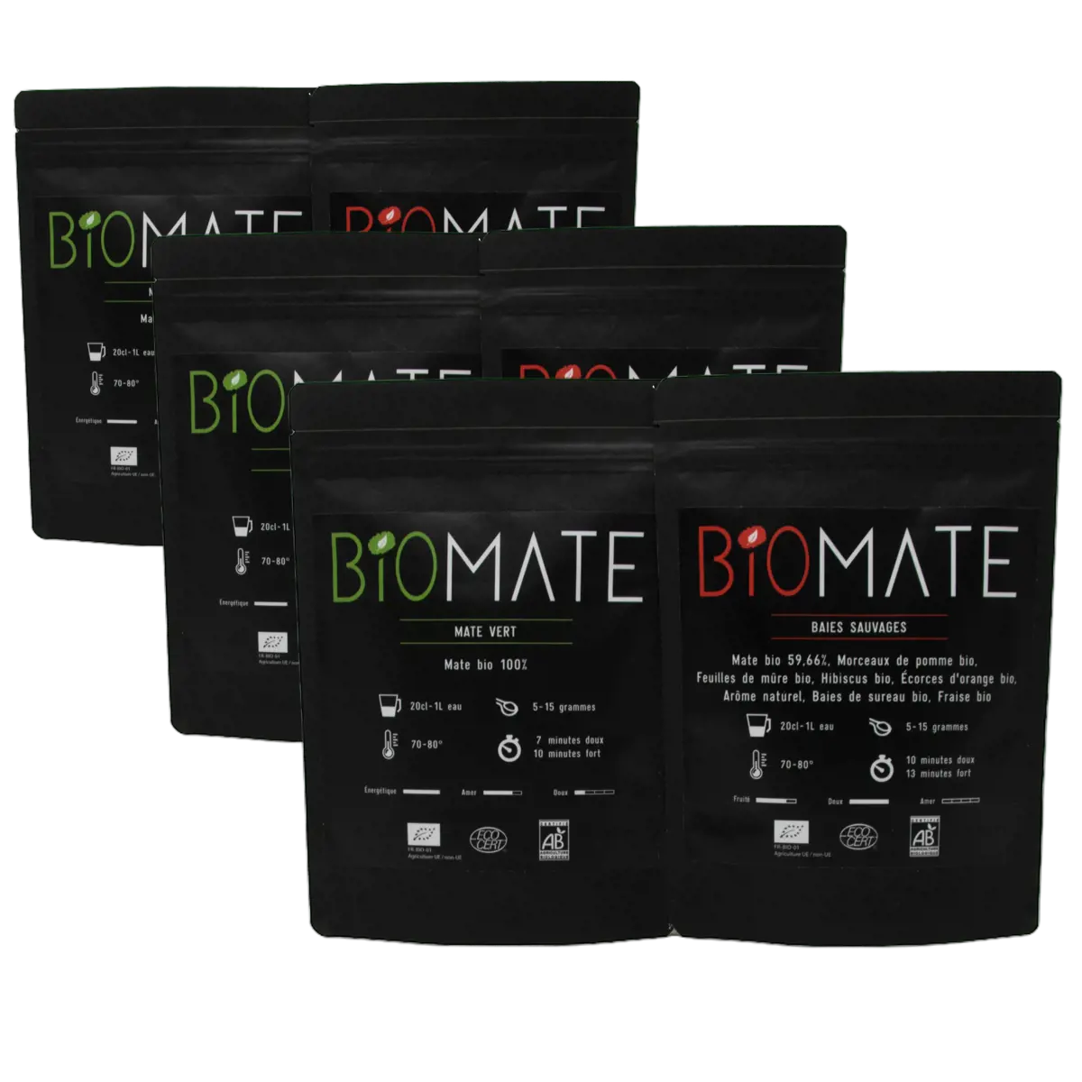 Entdeckerpaar: Grüner Mate - Wild Berry by Biomaté