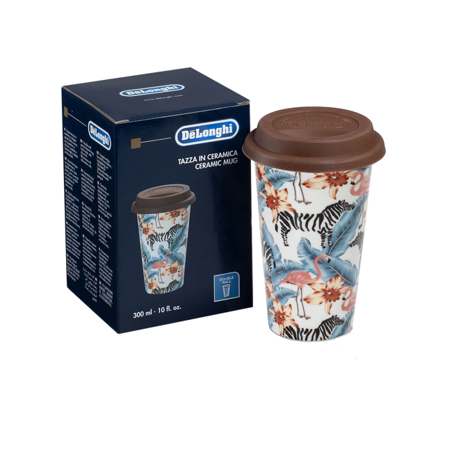 Delonghi De Longhi Mug Double Paroi Ceramique 300Ml Animaux by Delonghi