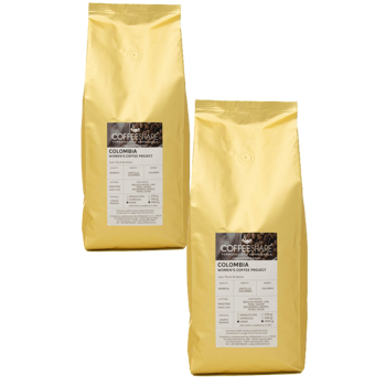 Women's Coffe Project della Colombia - Pack 2 × Chicchi Bustina 1 kg