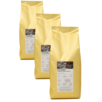 Cafe En Grain Torrefazione Coffeeshare Women S Coffe Project De Colombie 1 Kg - Pack 3 × Grains Pochette 1 kg