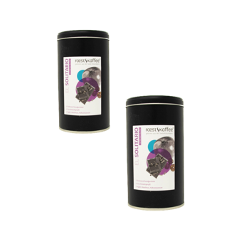 El Solitario - Espresso - Pack 2 × Mahlgrad Moka Metall-Box 500 g