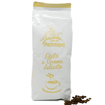Cafe En Grain Caffè dei Partenopei Melange Blanc Premium 1 Kg - Grains Pochette 1 kg