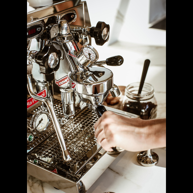 La Pavoni Machine Semi Professionnelle Giotto Guru En Acier Inox