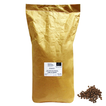 Café en grains - Pérou 100% Arabica - 5kg - Grains Pochette 5 kg