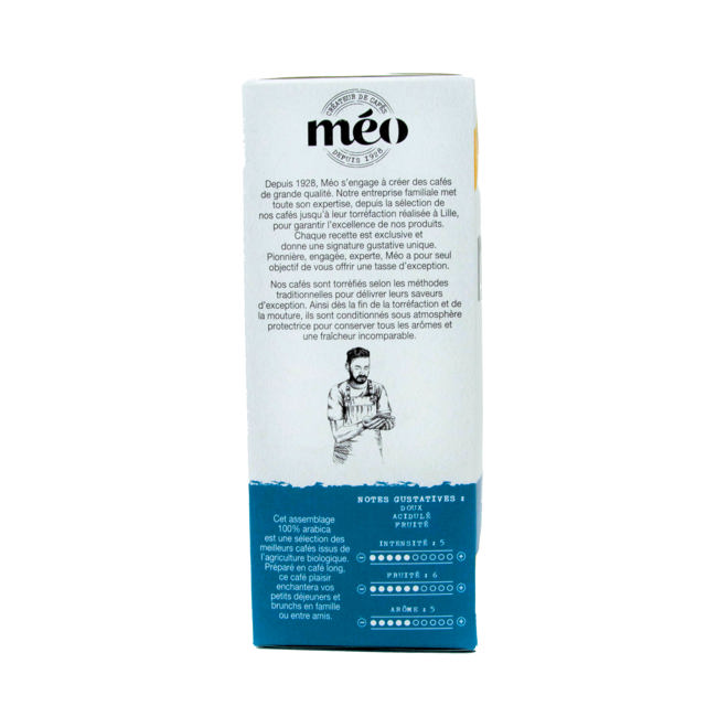 Troisième image du produit Café Méo Capsules Compostables Bio Lungo X20 20 Boites En Carton Compatible Nespresso by Café Méo