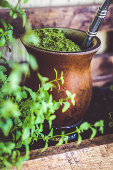 Service à thé Yerba Mate, tasse à maté en céramique + Bombilla en acier  inoxydable