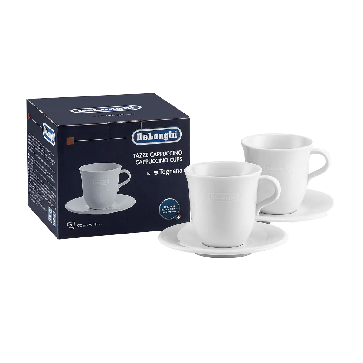 Delonghi Delonghi Tasses Cappuccino 27 Cl X2 2 Pieces by Delonghi