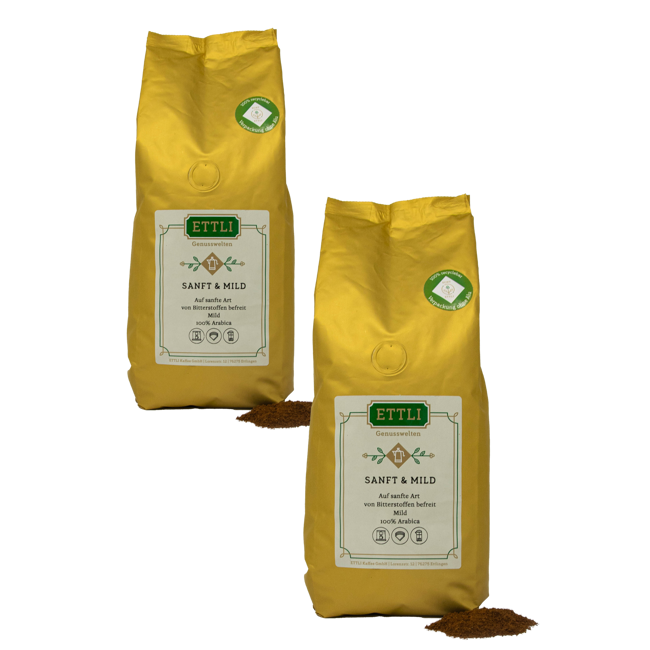 Ettli Kaffee Douceur Et Legerete Avec Cafeine Moulu Espresso - 1 Kg by ETTLI Kaffee