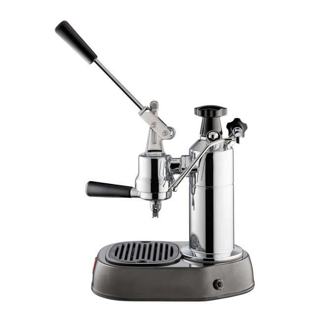 Deuxième image du produit La Pavoni Europiccola Machine A Levier Inox 5 5 Kg Socle Noir by La Pavoni