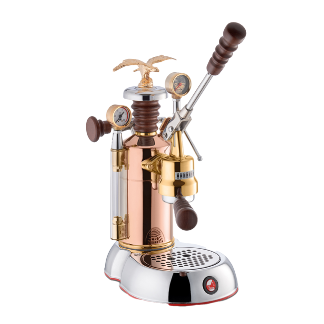 Troisième image du produit La Pavoni Esperto Machine A Levier Inox Rose Dore 6 2 Kg by La Pavoni
