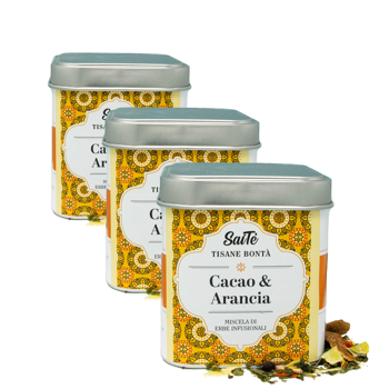 Cacao e Arancia - Pack 3 × Scatola di metallo 50 g