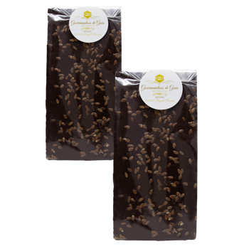 Zartbitterschokolade 55% (Zuckerfreir) - Flachs - Pack 2 × Tafel 100 g