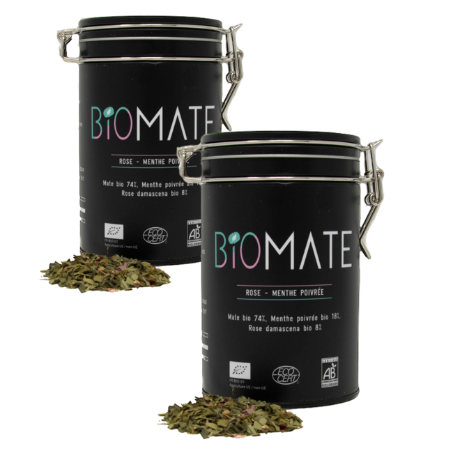 Biomaté Rose Menthe Poivree Vrac En - 150 G by Biomaté